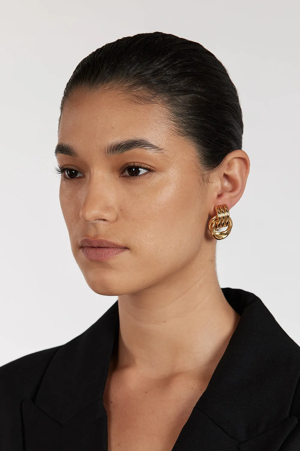Dissh HEAVEN MAYHEM MINI KNOT GOLD EARRING