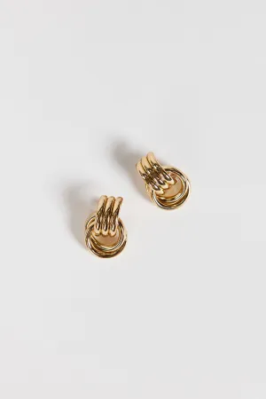 Dissh HEAVEN MAYHEM MINI KNOT GOLD EARRING