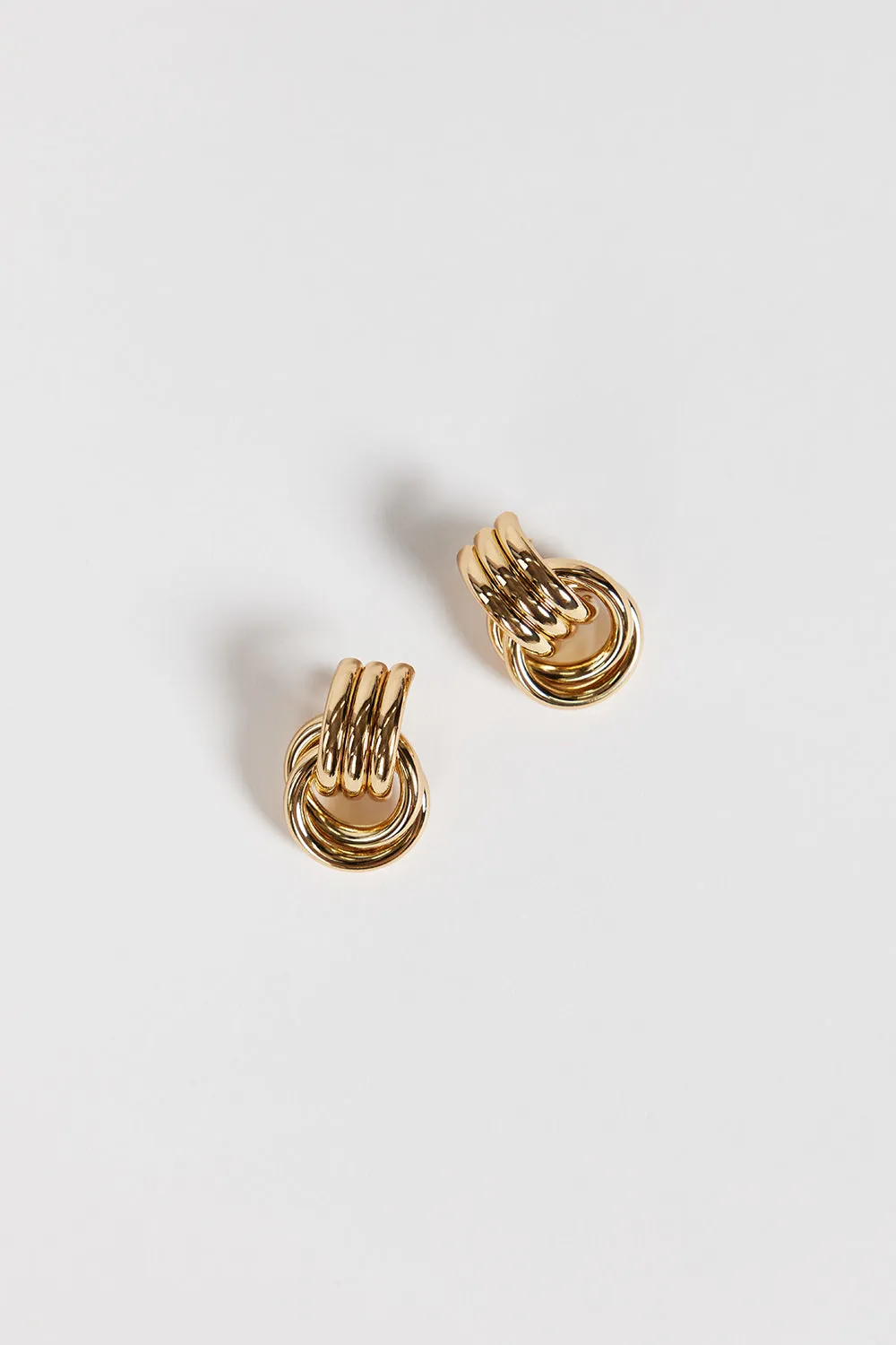 Dissh HEAVEN MAYHEM MINI KNOT GOLD EARRING
