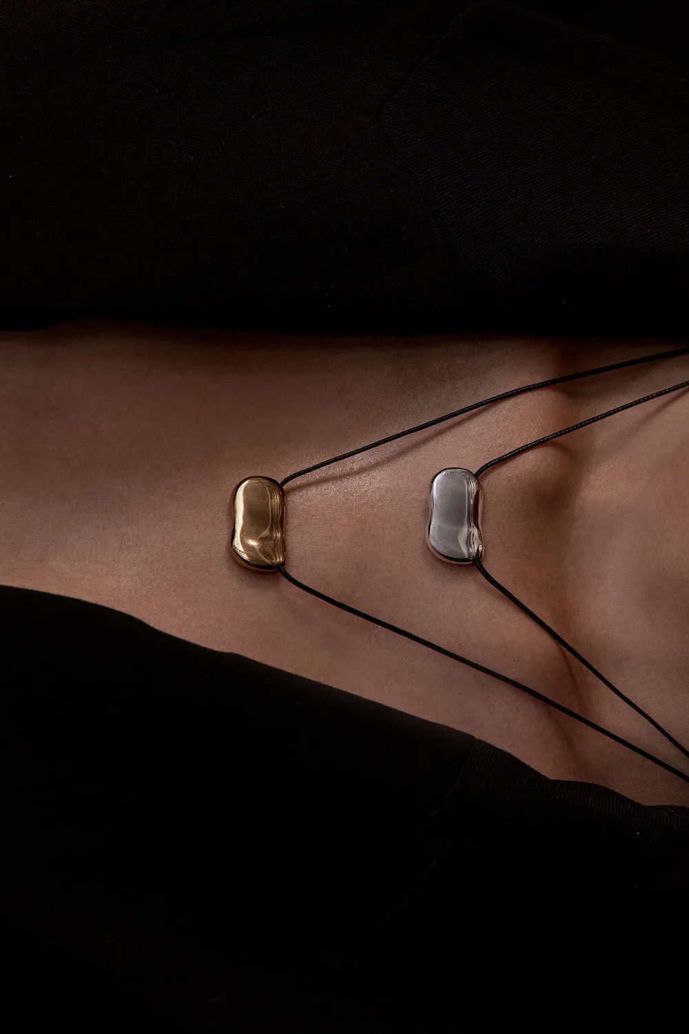 Dissh HEAVEN MAYHEM PEBBLE SILVER NECKLACE