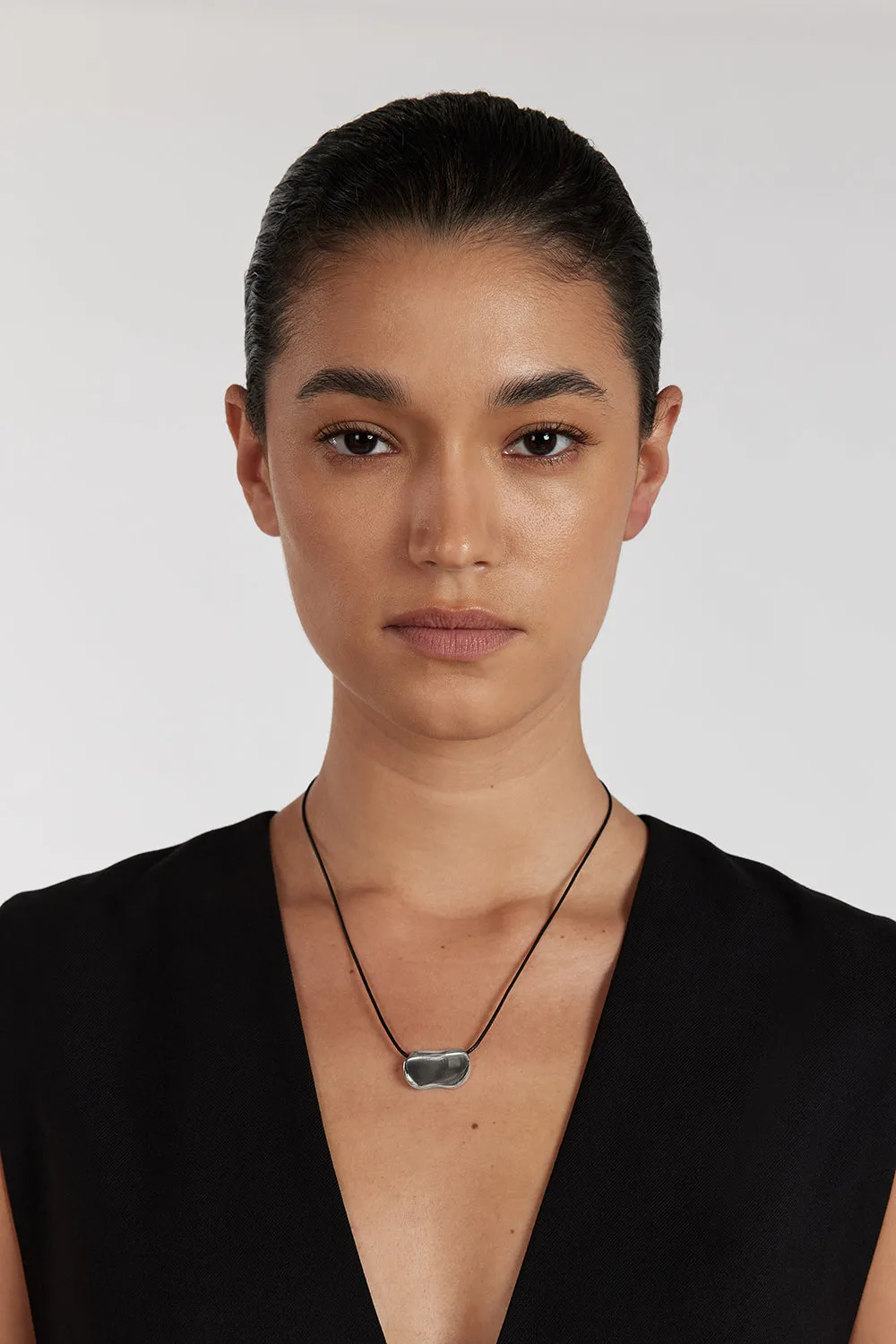 Dissh HEAVEN MAYHEM PEBBLE SILVER NECKLACE