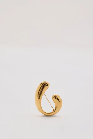 Dissh HEAVEN MAYHEM TWIST BROOCH GOLD