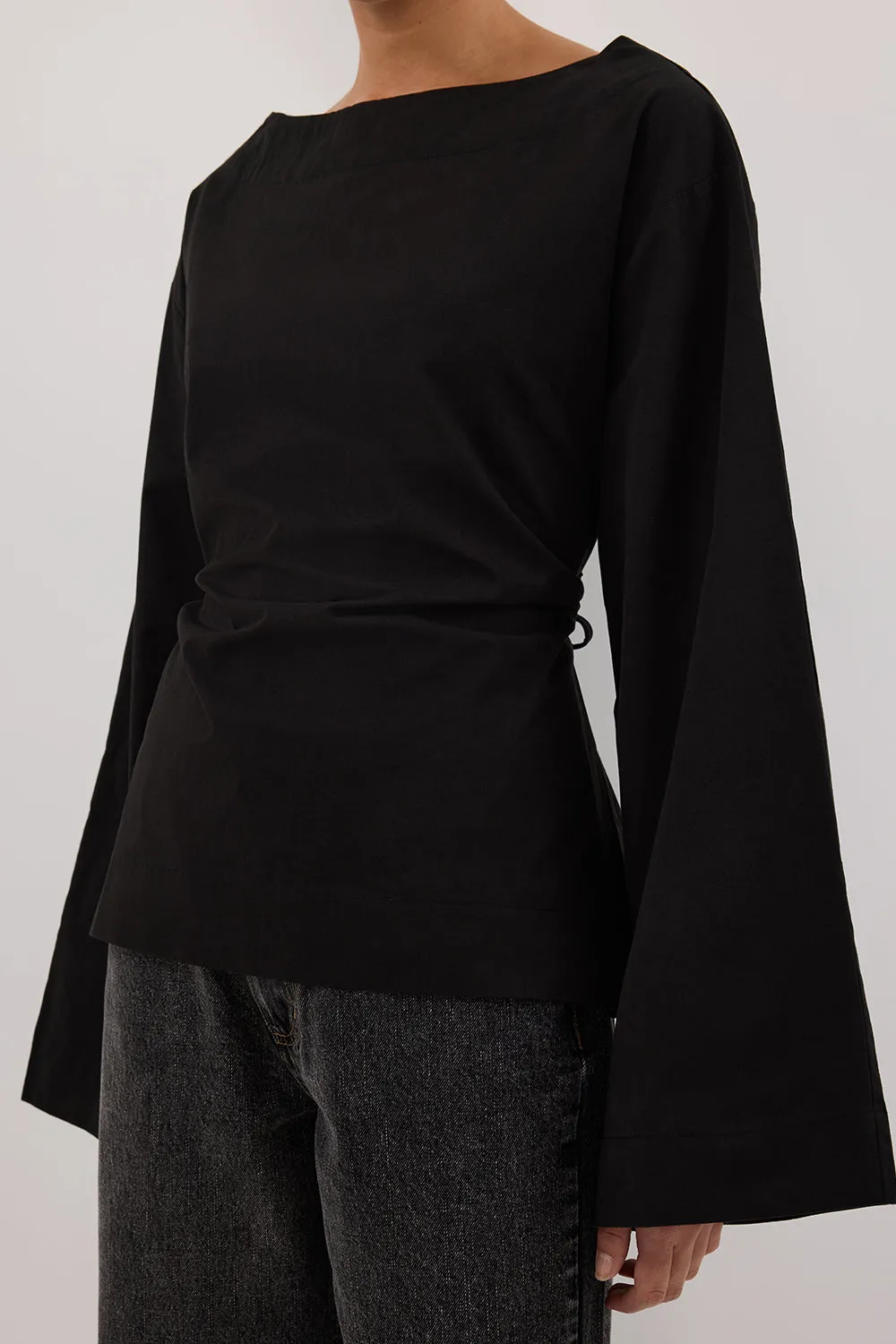 Dissh IVY BLACK LONG SLEEVE TOP