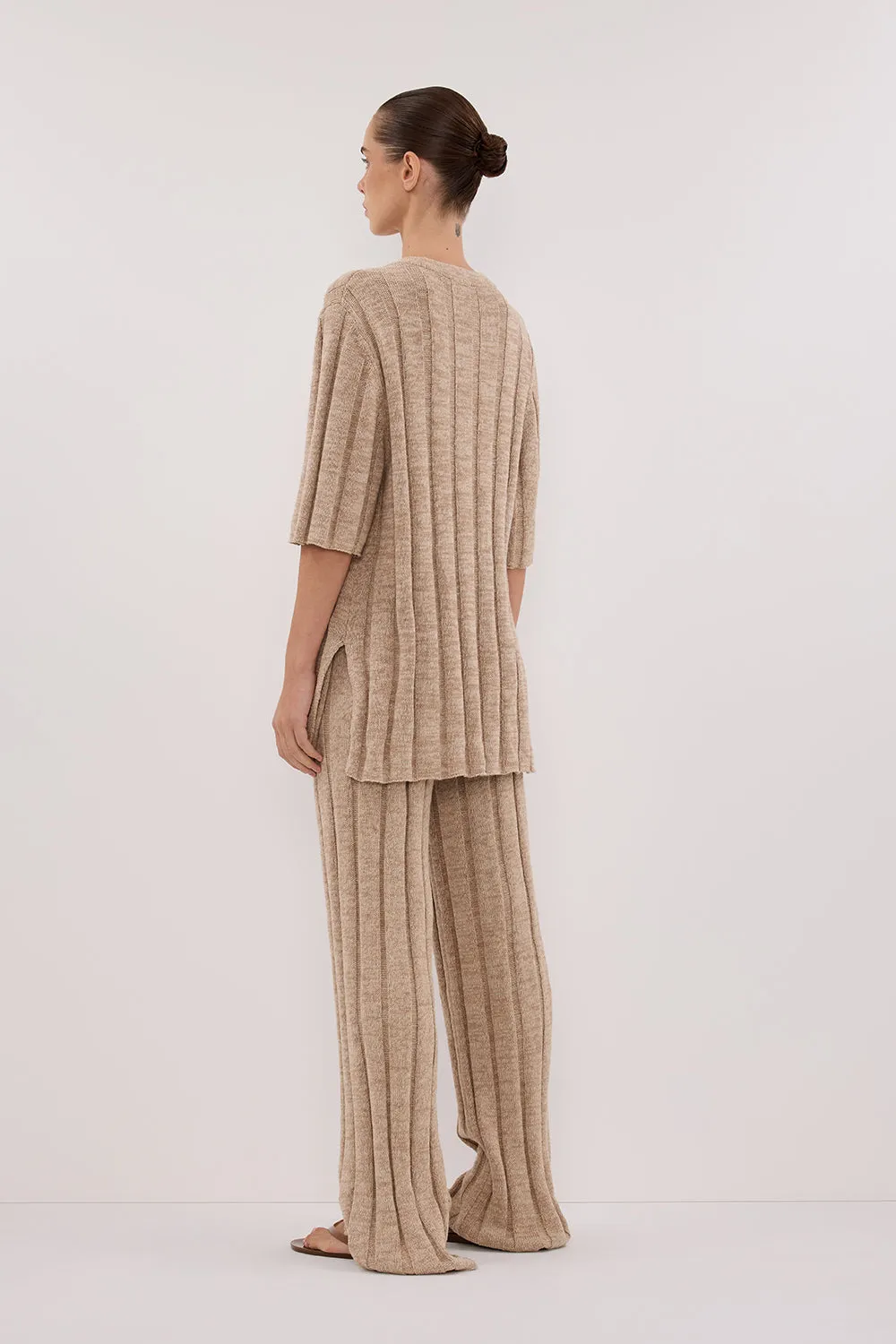 Dissh JAZZ NATURAL BUTTON KNIT SHIRT