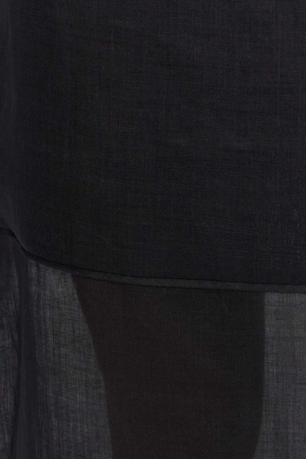 Dissh KAI BLACK RAMIE MIDI SKIRT