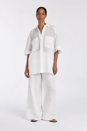 Dissh KAI WHITE RAMIE RESORT PANT
