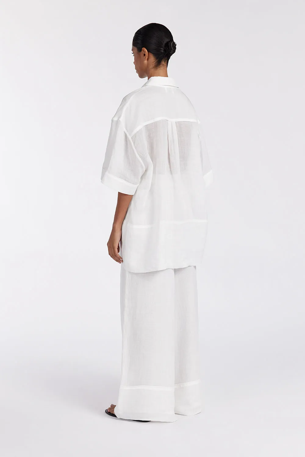 Dissh KAI WHITE RAMIE RESORT PANT