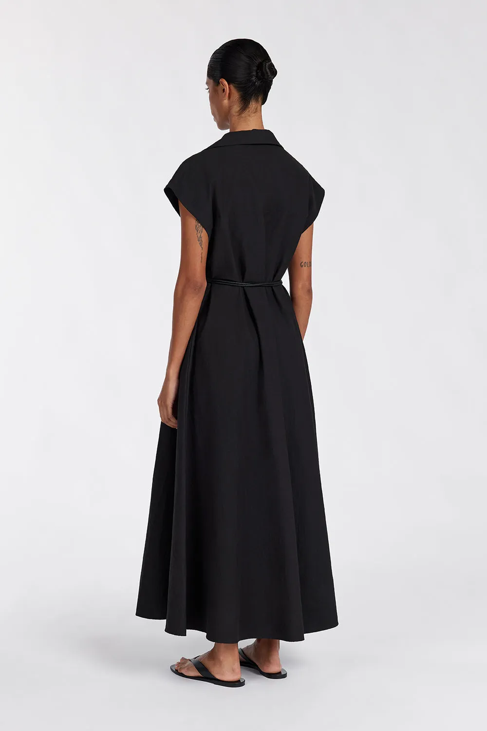 Dissh KAYLYN BLACK SHIRT DRESS