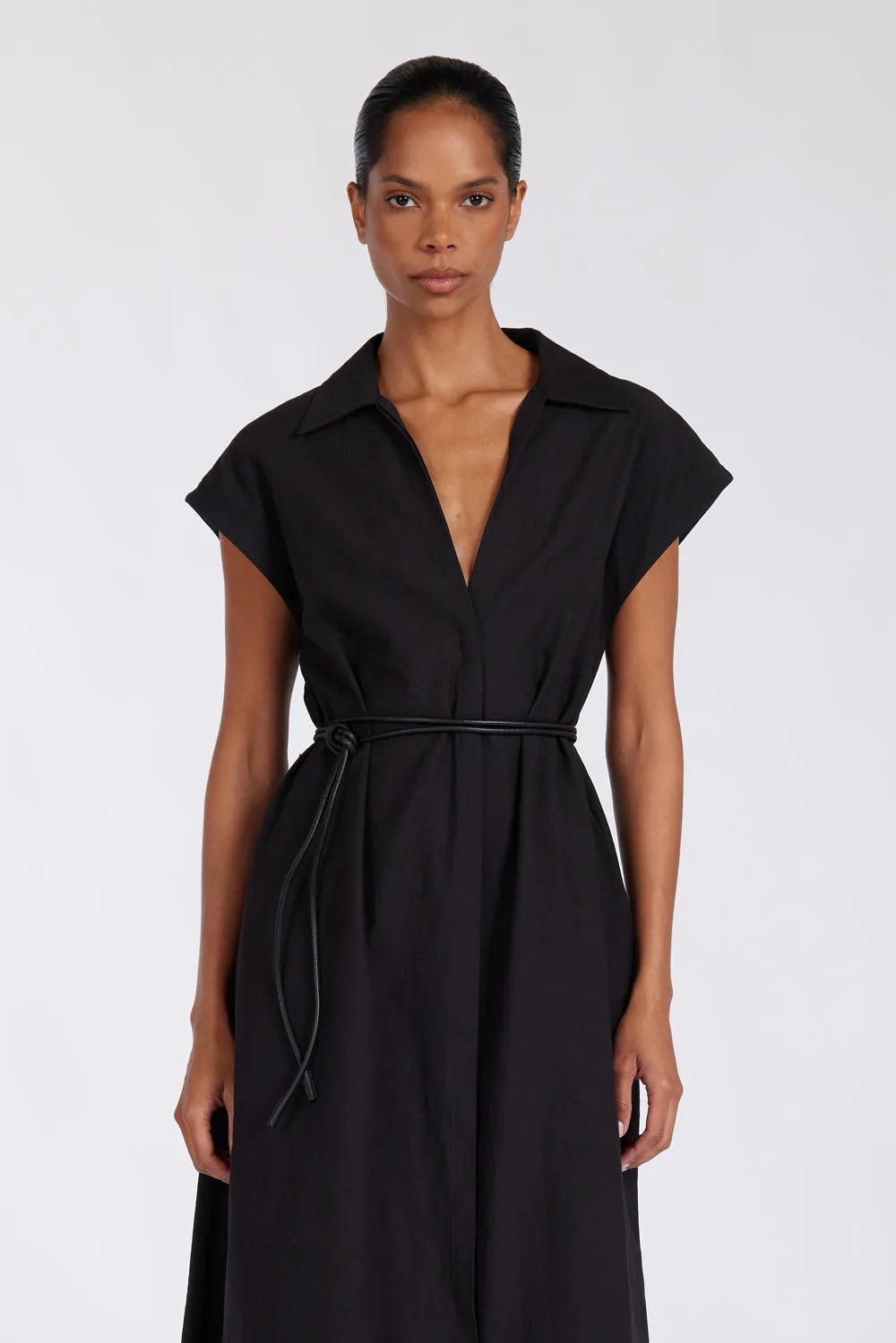 Dissh KAYLYN BLACK SHIRT DRESS