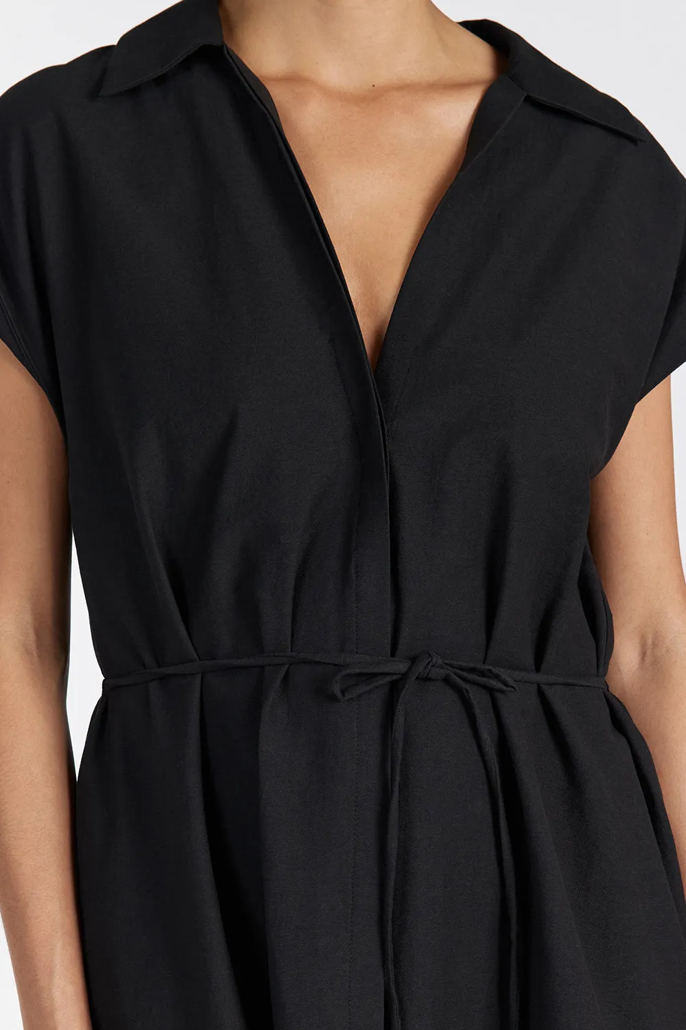 Dissh KAYLYN BLACK SHIRT DRESS