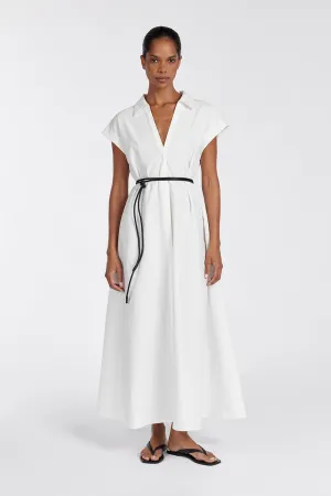 Dissh KAYLYN WHITE SHIRT DRESS