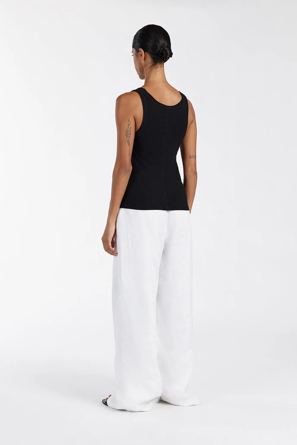 Dissh LEE BLACK KNIT TANK