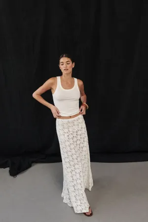 Dissh LEE OFF WHITE KNIT TANK