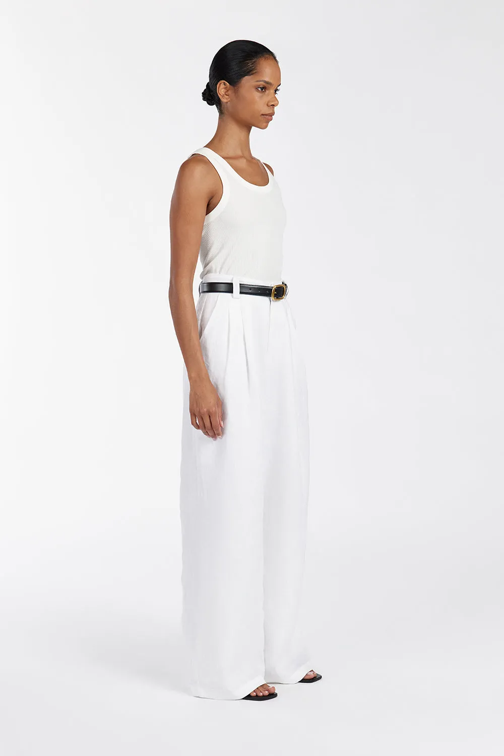 Dissh LEE OFF WHITE KNIT TANK