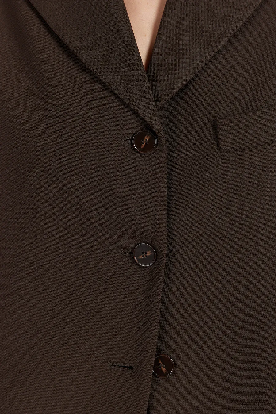 Dissh LIV BITTER CHOC BOYFRIEND BLAZER