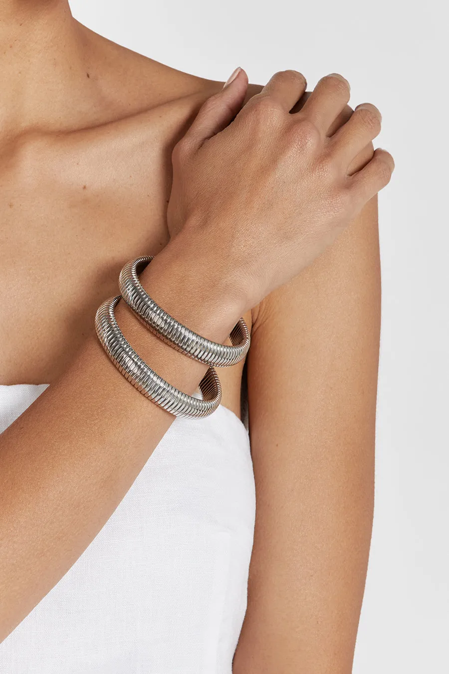 Dissh LUV AJ FLEX CHAIN BRACELETS SILVER