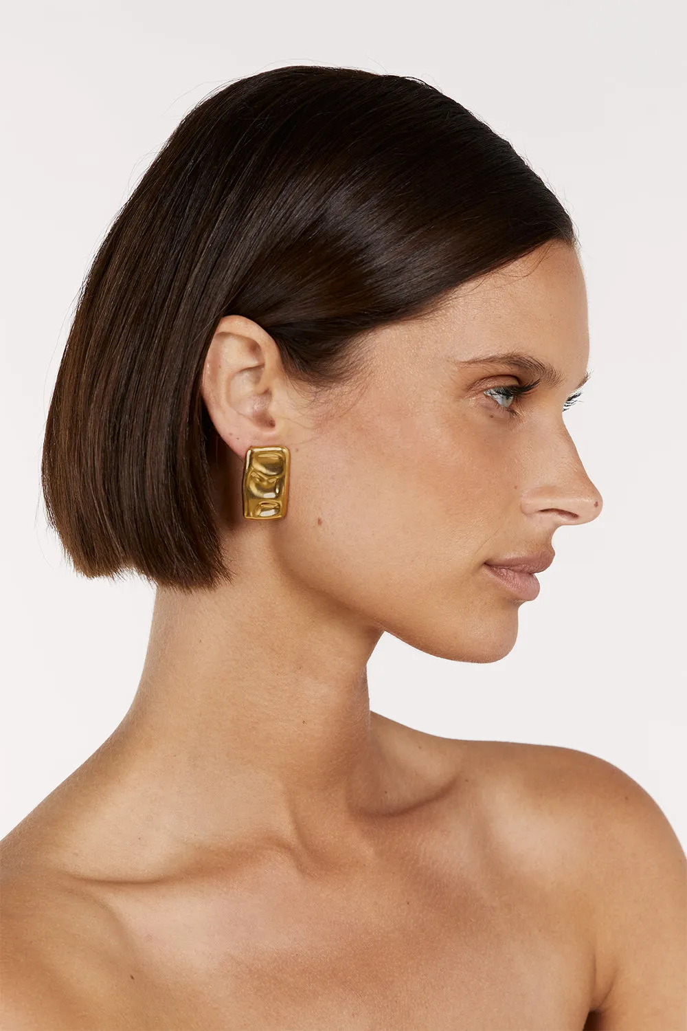 Dissh LUV AJ THE SUNSET EARRING GOLD