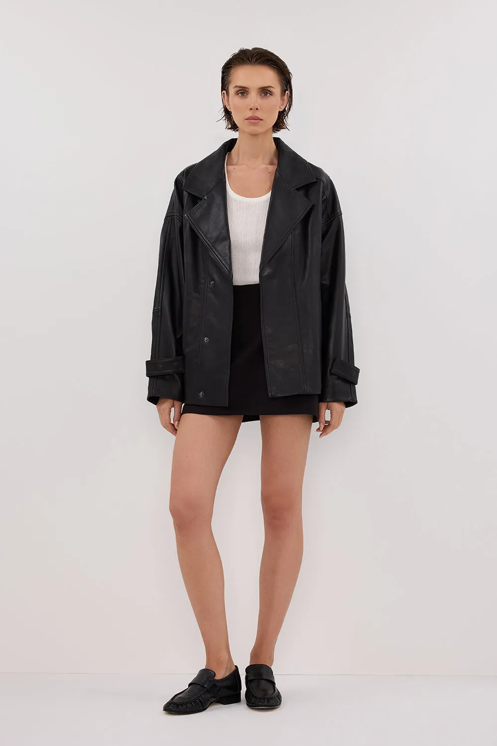 Dissh MARGOT BLACK LEATHER JACKET