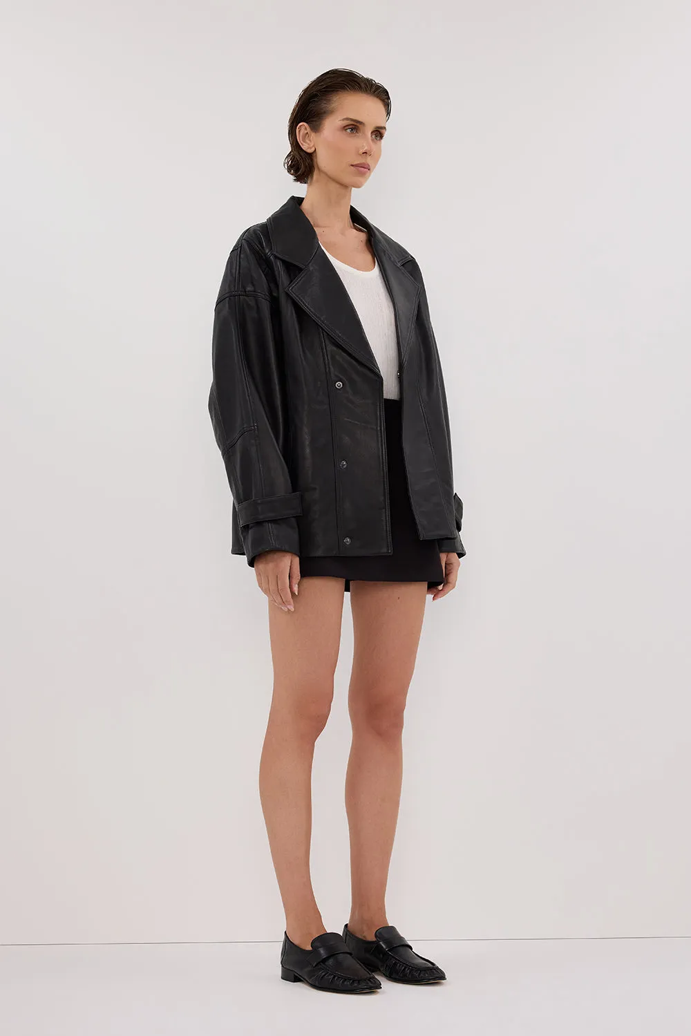 Dissh MARGOT BLACK LEATHER JACKET