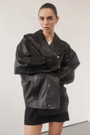 Dissh MARGOT BLACK LEATHER JACKET