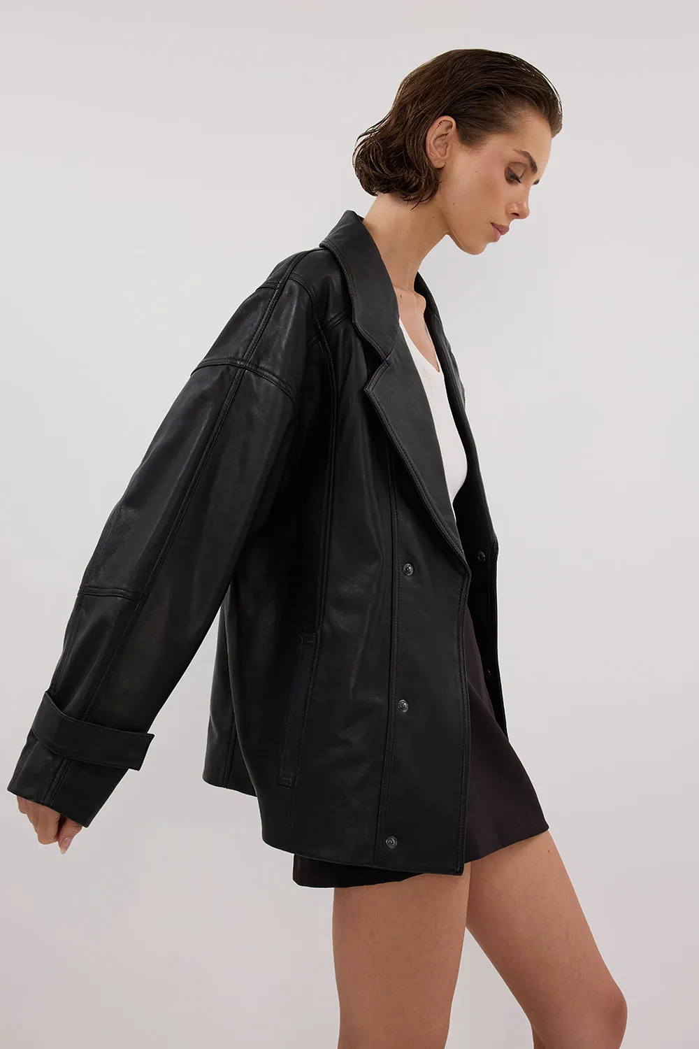 Dissh MARGOT BLACK LEATHER JACKET