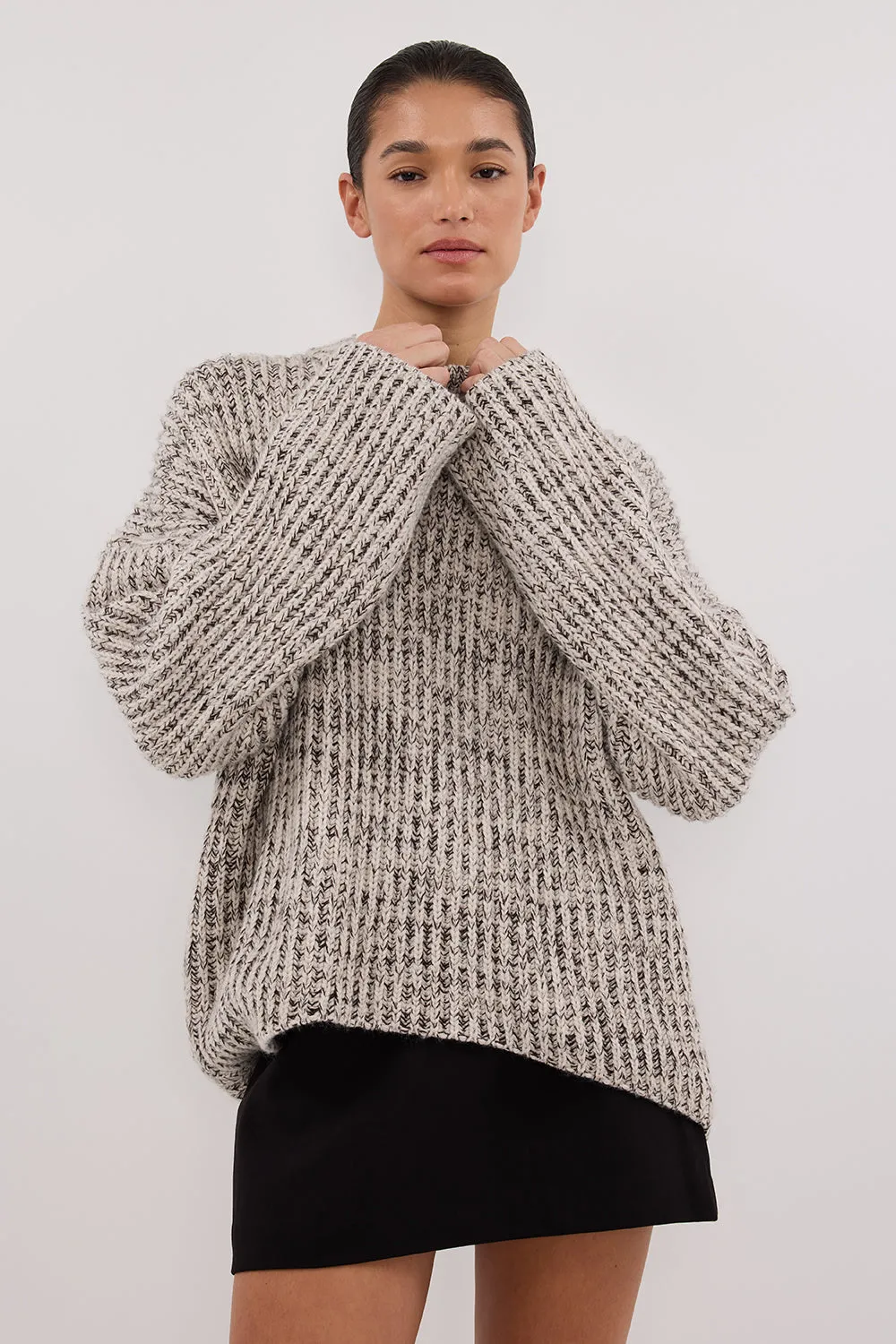 Dissh MARLEY IVORY CHOC SPECKLE JUMPER