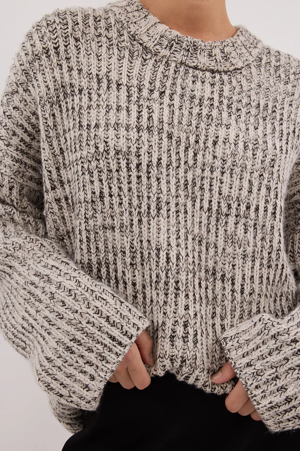 Dissh MARLEY IVORY CHOC SPECKLE JUMPER