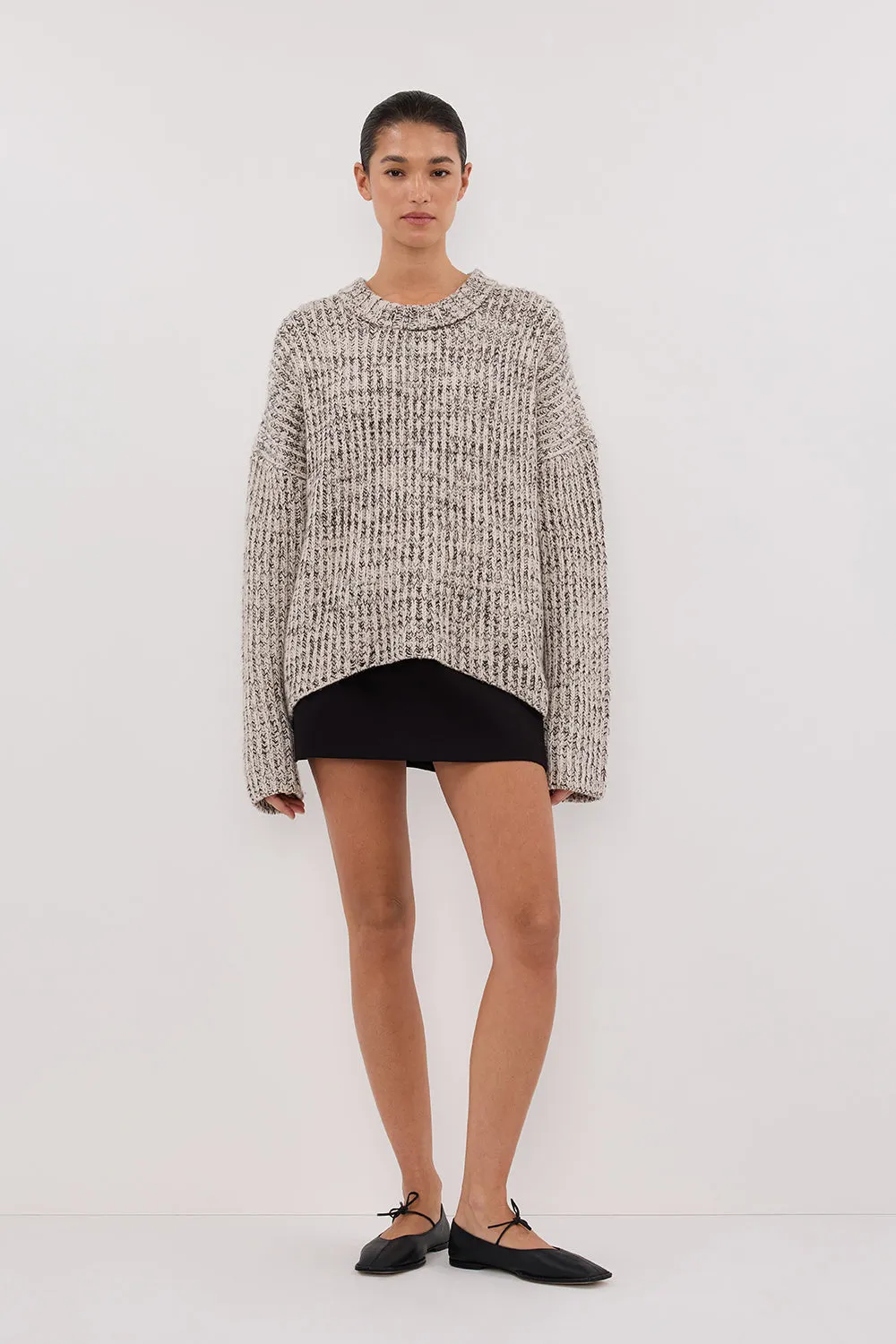 Dissh MARLEY IVORY CHOC SPECKLE JUMPER