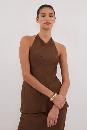 Dissh MELROSE FONDANT HALTER TOP