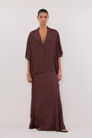 Dissh MELROSE WALNUT MIDI SKIRT