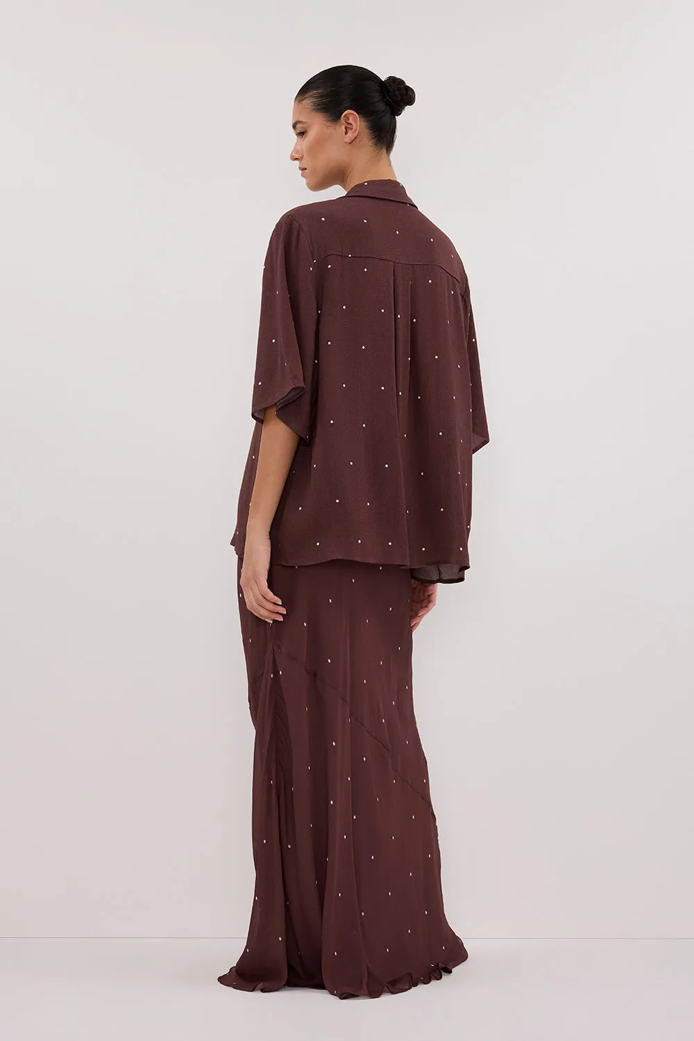 Dissh MELROSE WALNUT MIDI SKIRT