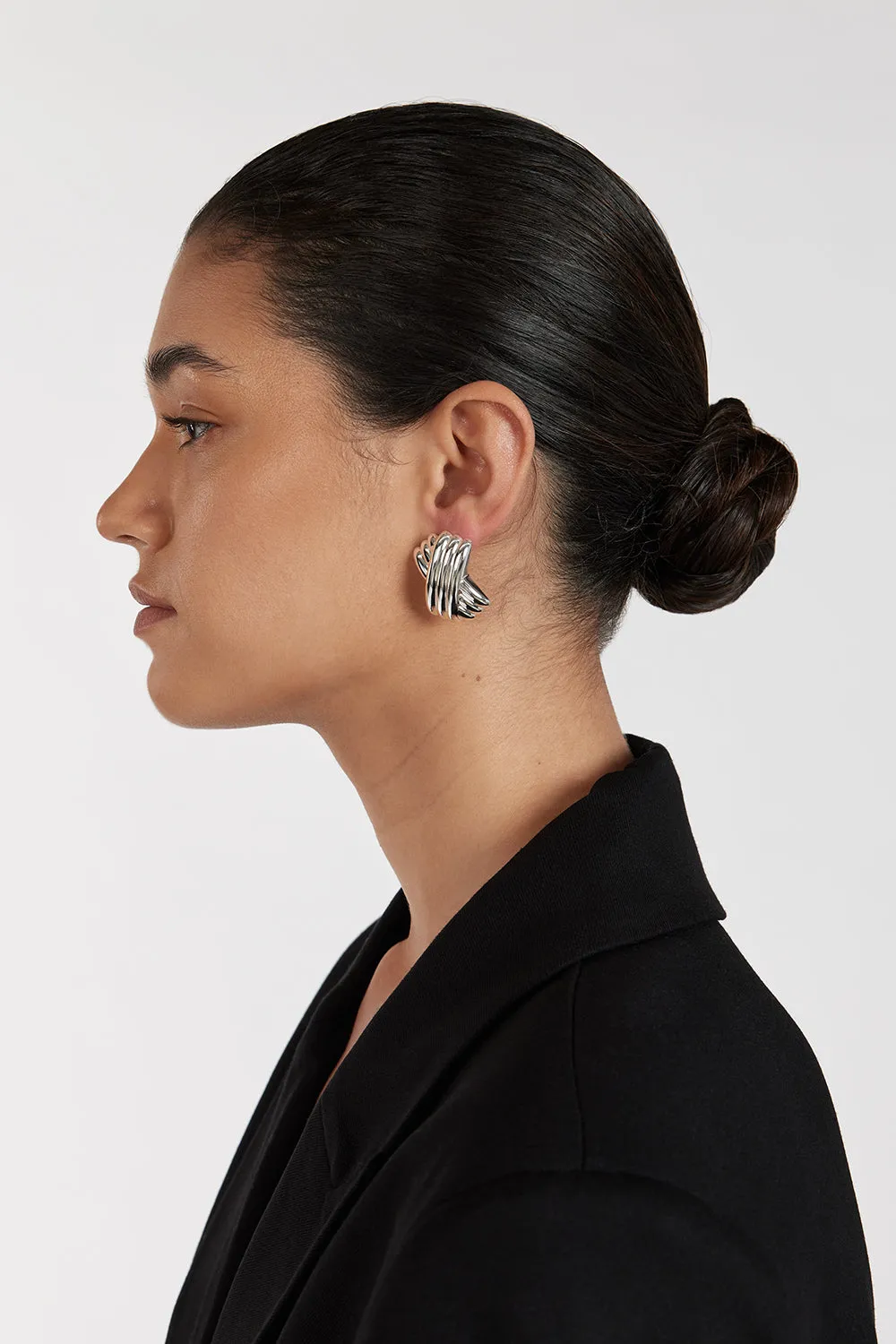 Dissh MÉGA TRIPLE X SILVER EARRING
