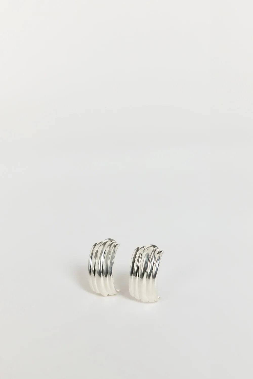 Dissh MÉGA WATERFALL LARGE SILVER EARRING