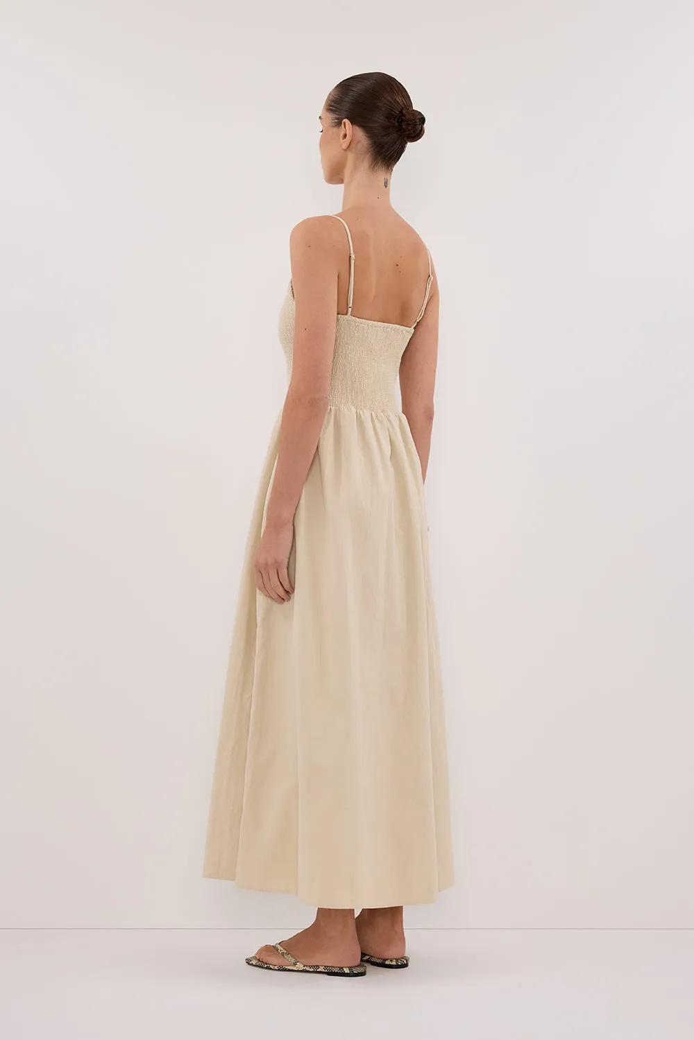 Dissh MILANO STONE COTTON MIDI DRESS