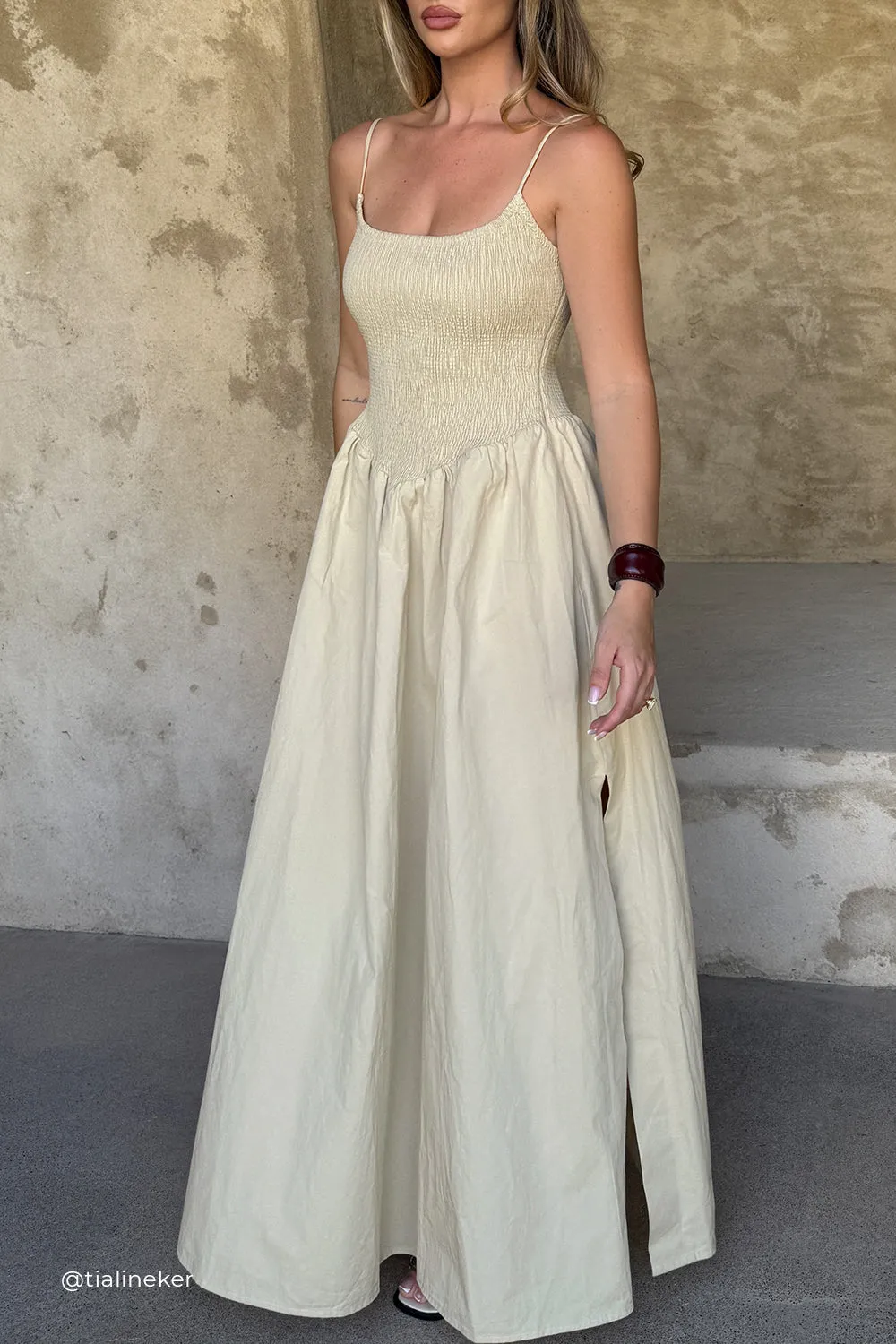Dissh MILANO STONE COTTON MIDI DRESS