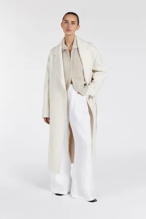 Dissh MILES CREAM WOOL WRAP COAT