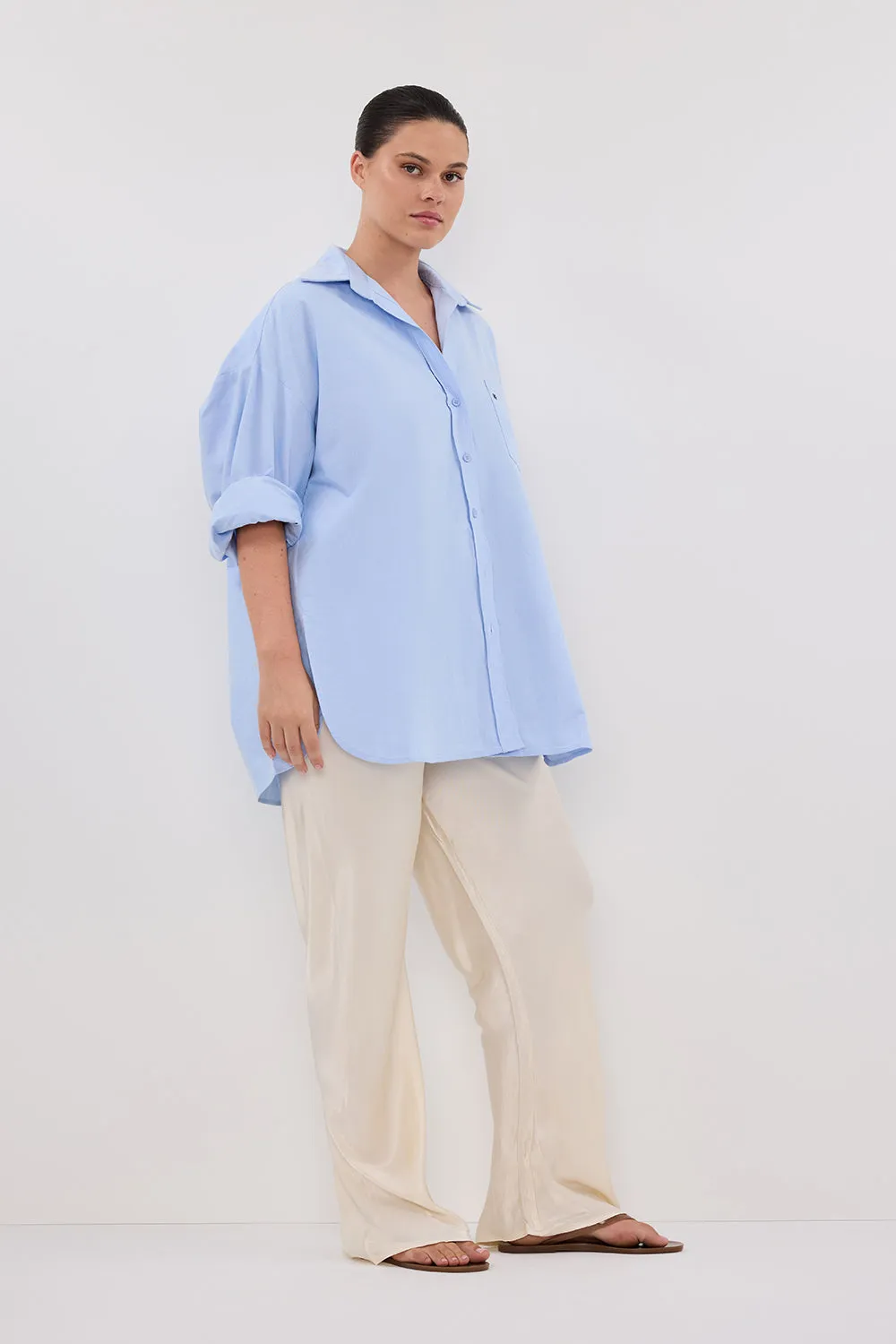 Dissh MYKA CREAM SATIN PANT