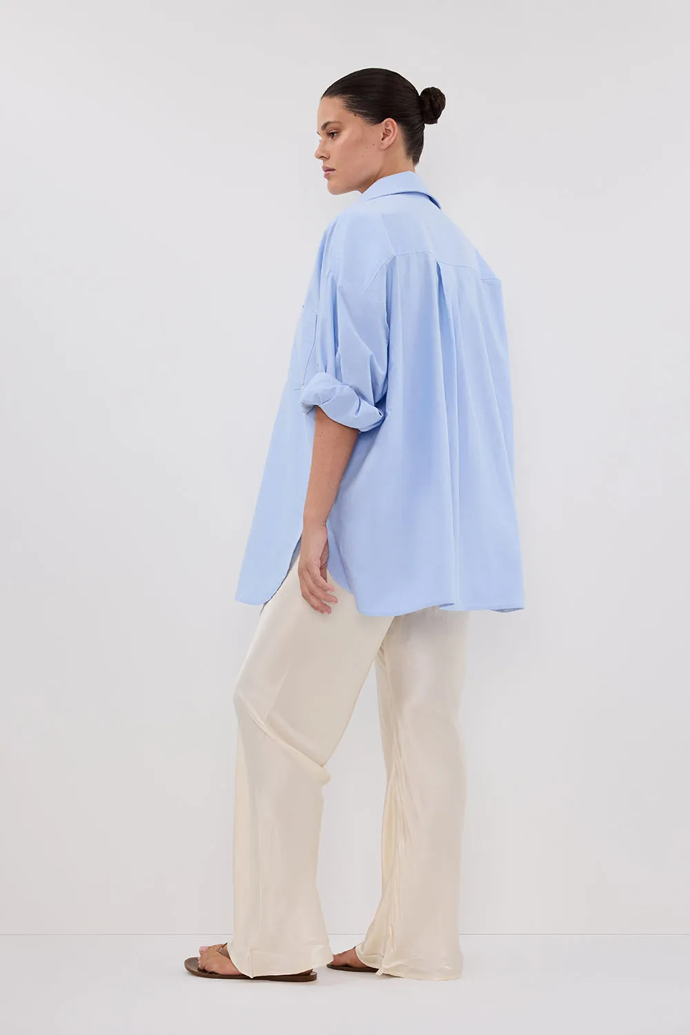 Dissh MYKA CREAM SATIN PANT