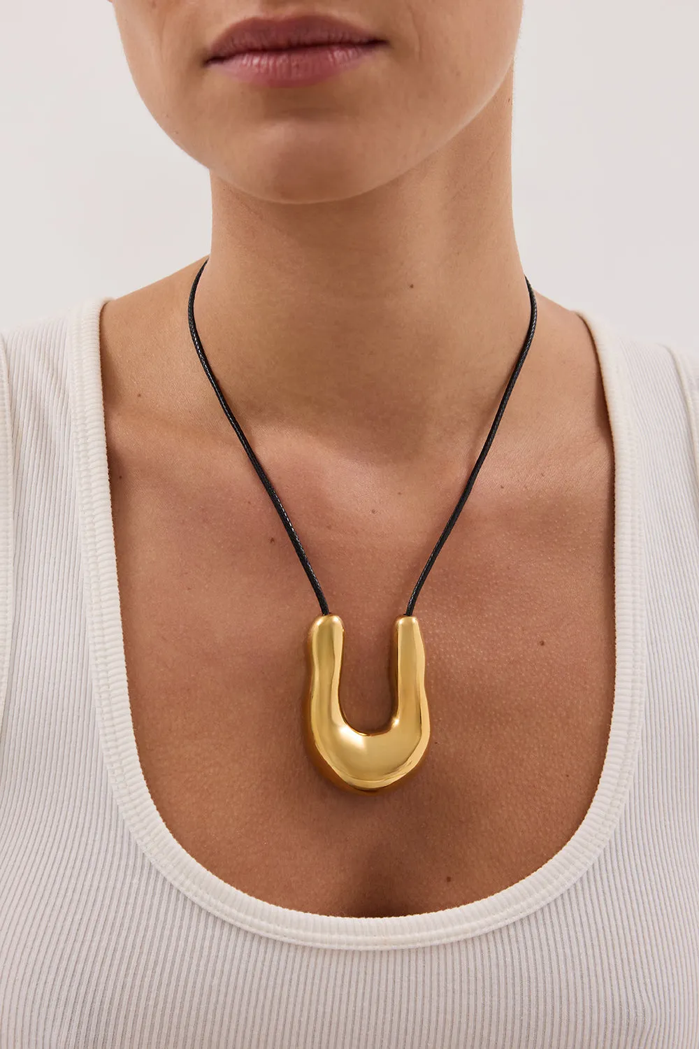 Dissh NOAH THE LABEL GOLD FLUID NECKLACE
