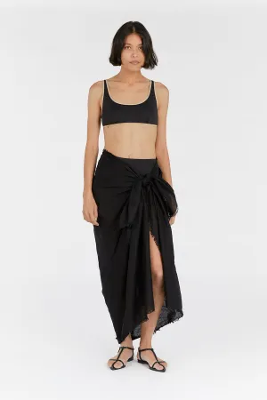 Dissh NOVA BLACK LINEN SARONG