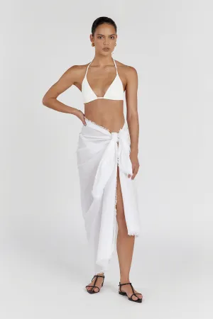 Dissh NOVA WHITE LINEN SARONG