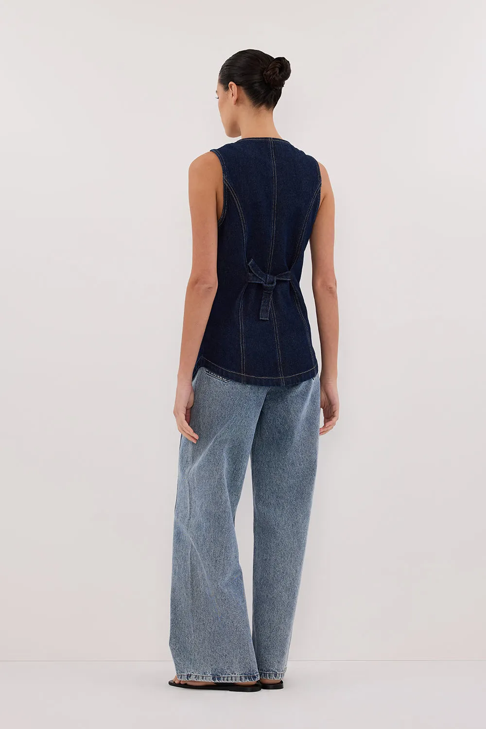 Dissh OLLY INDIGO DENIM VEST