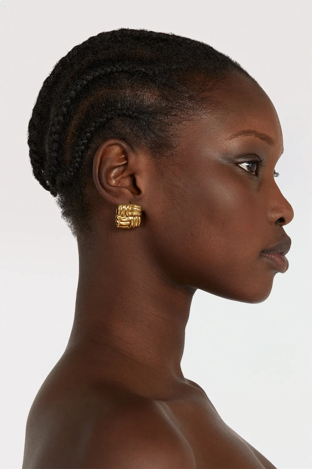 Dissh PORTER BABY CUSHION GOLD EARRINGS