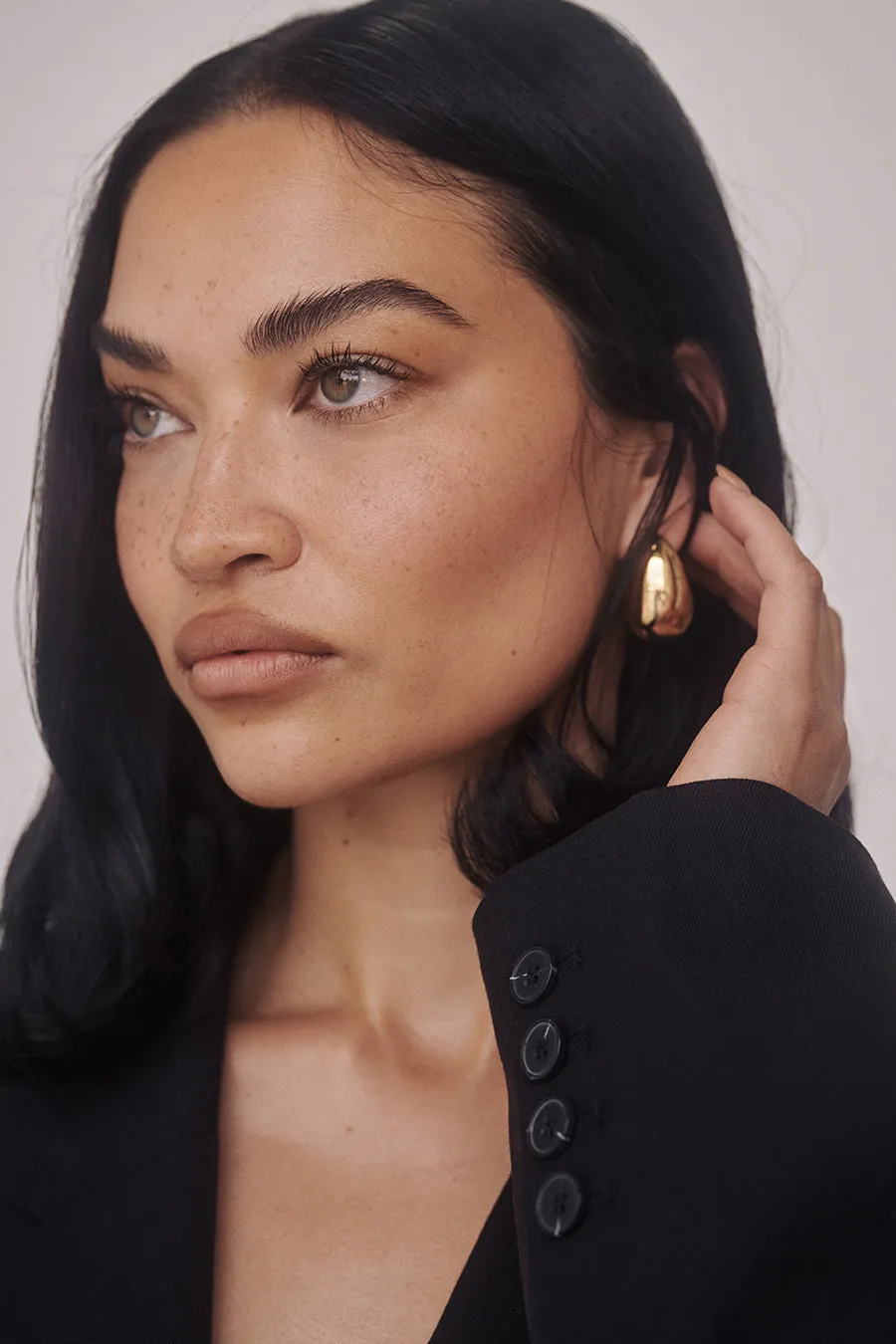 Dissh PORTER BLOB GOLD EARRINGS