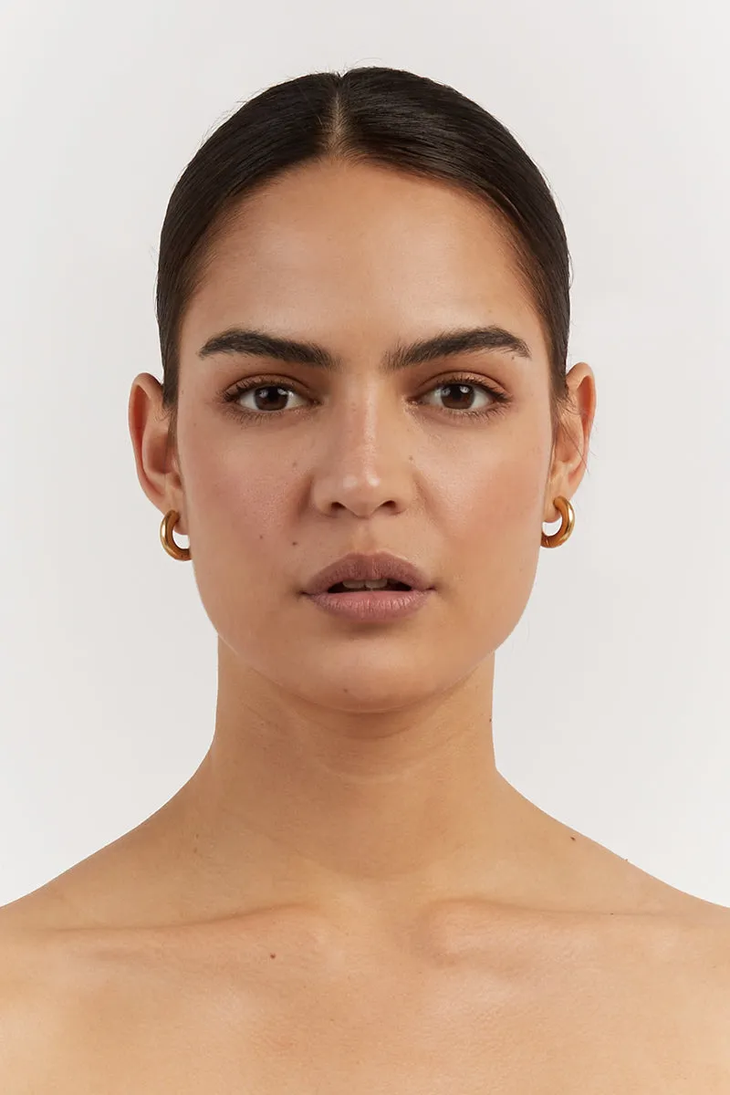 Dissh PORTER MINI MARGOT GOLD HOOP EARRINGS