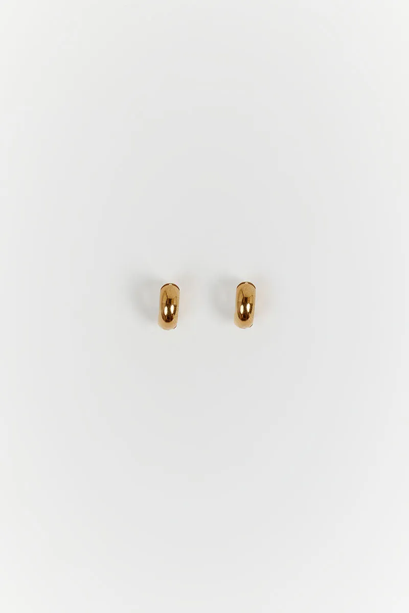 Dissh PORTER MINI MARGOT GOLD HOOP EARRINGS
