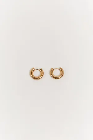 Dissh PORTER MINI MARGOT GOLD HOOP EARRINGS