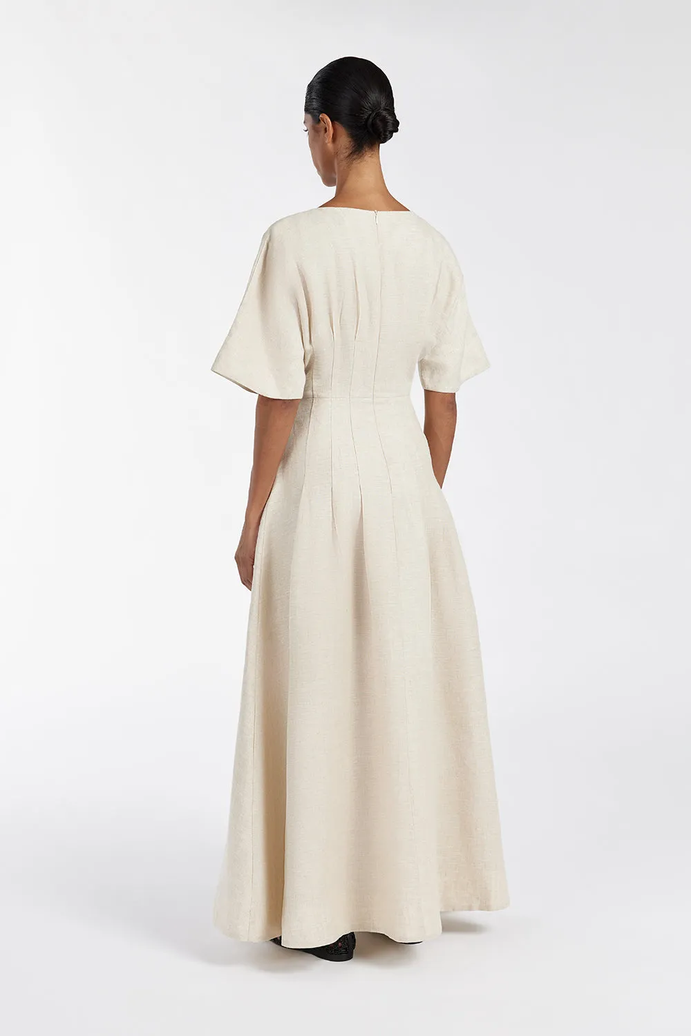 Dissh RAF NATURAL BOATNECK MIDI DRESS