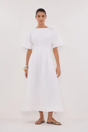 Dissh RAF OFF WHITE BOATNECK MIDI DRESS