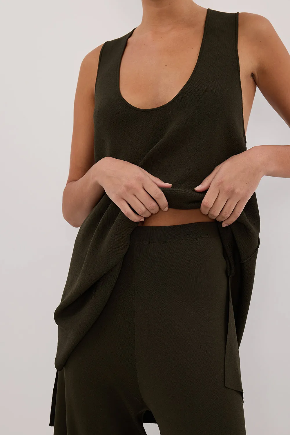 Dissh RAY FOREST WIDE LEG KNIT PANT